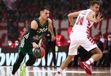 „Panathinaikos“ nesunkiai prasibrovė į taurės pusfinalį