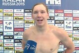 S.Bilis tik per plauką nepateko į Europos plaukimo čempionato finalą