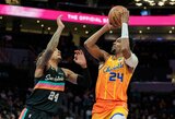 Persvarą išbarsčiusi „Hornets“ neišleido pergalės iš rankų akistatoje su „Spurs“ klubu