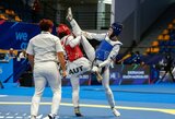 Europos žaidynių tekvondo turnyre lietuvę nuo galimybės kovoti dėl bronzos skyrė vos kelios sekundės