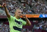 E.Haalandas debiutavo „Premier“ lygoje pelnydamas dublį, o „Man City“ nugalėjo „West Ham“