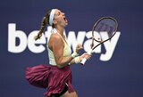 Ch.Evert ir S.Williams pasiekimą pakartojusi P.Kvitova užbaigė sensacingą rumunės žygį