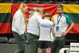 Billie Jean King taurė: Lietuvos tenisininkės šeštadienį žais išlikimo mačą