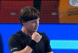 Antrąjį šansą gavęs R.Berankis Maskvoje dominavo prieš J.Donskojų