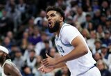 „Timberwolves“ žvaigždė turėtų grįžti į aikštę iki atkrintamųjų