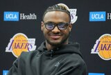 Bronny Jamesas apie žaidimą su tėvu: „Tai tikrai padidino spaudimą, bet galiu tai įveikti, nes su tuo susiduriu visą savo gyvenimą“