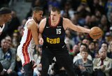 NBA finalo pakartojime nutrūko N.Jokičiaus trigubų dublių serija