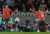 C.Ronaldo nerealizavo 11 m baudinio, tačiau pelnė įvartį iš žaidimo, o Portugalija po pratęsimo įveikė Daniją