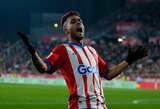 Fantastiškose „Girona“ ir „Atletico“ rungtynėse: taškų neatnešęs A.Moratos „hat-trickas“ ir dramatiška lygos išsišokėlių pergalė