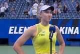 Sirgaliai spruko iš stadiono: Rybakinos pergalę prieš Gauff aptemdė publikos elgesys