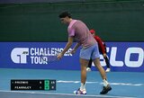 Slovakijoje – skubiai surastas batas D.Prižmičiui, geriausias K.Nishikori sezono pasirodymas ir S.Wawrinkos pralaimėjimas 20 metų jaunesniam varžovui