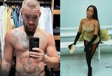 Nuogo McGregoro nuotrauką su prie p**** prikabintu svarmeniu paviešinusi reperė: „Tu žinai, kas aš tokia?“