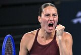 Staigmena Brisbane: ukrainietė eliminavo 3-iąją pasaulio raketę