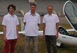 Rekordiniame skrydyje per Europą 3 sklandytojus lydės komanda su 3-imis automobiliais