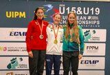 Penkiakovininkė Gustė Pečiulytė iškovojo Europos jaunimo čempionato bronzą