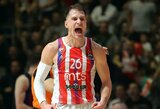 „Crvena Zvezda“ prieš „Partizan“ versis be dviejų krepšininkų