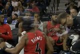Pamatykite: Brandono Ingramo mestas vandens buteliukas trenkėsi komandos darbuotojui į veidą ir užtraukė NBA baudą