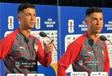 Po klausimo apie Messi – netikėta Ronaldo reakcija: spėliojama, kodėl jis taip pasielgė