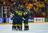 Pasaulio čempionate švedai stebuklingai išsigelbėjo nuo pralaimėjimo austrams, Vokietija šventė užtikrintą pergalę