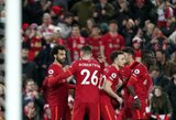 Pirmąjį rungtynių įvartį praleidęs „Liverpool“ užtikrintai susitvarkė su „Newcastle Utd“ futbolininkais 