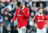 M.Rashfordas po pergalingų rungtynių pateko į avariją