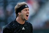 A.Zverevas pirmą kartą karjeroje įveikė A.Murray'ų