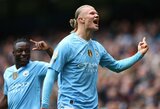 E.Haalandas pelnė dublį, o „Man City“ užkopė į „Premier“ lygos viršūnę