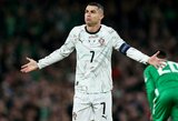 Portugalijos rinktinė raudoną kortelę užsidirbusį Ronaldo išsiuntė namo 