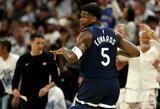 Namo sugrįžę „Timberwolves“ sutraiškė „Thunder“ ekipą