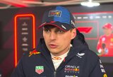 Idiotais teisėjus išvadinęs M.Verstappenas: „Kai gims vaikas, prisirinksiu baudos balų, kad gaučiau diskvalifikaciją“
