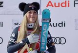 Neįtikėtina: karjerą atnaujinusi 41-erių Lindsey Vonn iškovojo pasaulio taurės auksą ir pagerino visų laikų rekordą