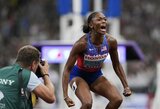 Įspūdinga: JAV sprinterė pagerino pasaulio čempionatų rekordą ir pasiekė 4-ą rezultatą istorijoje