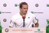 Zverevo žodžiai apie Djokovičių apstulbino teniso legendą: „Tu turbūt juokauji“
