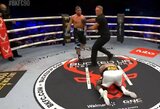 Nokdauną išgyvenęs buvęs UFC kovotojas Darrenas Tillas žiauriai nokautavo varžovą debiutinėje kovoje plikais kumščiais