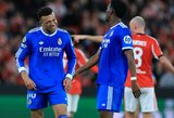„Real“ išvykoje nugalėjo „Benfica“, emocijas liejęs Jose Mourinho išvytas iš aikštės