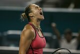 Majamio finale Sabalenka sieks istorinio dublio ir revanšo prieš Gauff