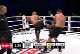 „Glory 103“: Levi Rigtersas įspūdingu smūgiu iš apsisukimo nugalėjo Jamalą Beną Saddiką, Chico Kwasi apgynė titulą ir įsirašė į „Glory“ organizacijos istoriją