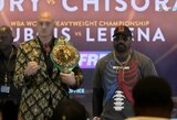 Milijonus gausiantis D.Chisora atsisakė žeminti T.Fury: „Kaip aš galiu keiksnoti žmogų, kuris man padeda pamaitinti vaikus?“