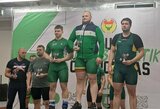 Panevėžio sporto centro sunkiaatlečiai šalies čempionate iškovojo bronzą ir pagerino du šalies rekordus