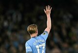 „Man City“ paskutinėse namų rungtynėse atsisveikino su De Bruyne ir dėjo didelį žingsnį link Čempionų lygos kelialapio 