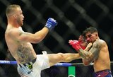 Fantastiškoje kovoje Justinas Gaethje privertė Ilia Topuria kampą sustabdyti kovą ir tapo naujuoju UFC lengvo svorio kategorijos čempionu