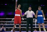 Translytės boksininkės greita pergalė Paryžiaus olimpiadoje: italė pirmajame raunde pasitraukė iš kovos ir pratrūko ašaromis