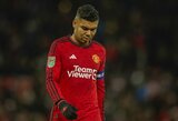 Smūgis „Man Utd“ klubui: Casemiro negalės rungtyniauti mažiausiai iki Kalėdų 