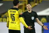 „Borussios“ futbolininkus įsiutinęs teisėjas pats nusprendė sustabdyti karjerą