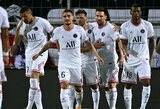 PSG klubas vietiniame čempionate trejų lygiųjų atkarpą nutraukė sutriuškindamas „Montpellier“
