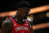 Williamsonas vedė „Pelicans“ į penktą pergalę iš eilės