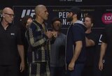 „UFC 313“ spaudos konferencijoje – santūrus ir tik apie kritikus išsiplėtęs A.Pereira bei varžovą nuo sosto nuversti žadantis M.Ankalajevas