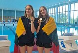 Dailiojo plaukimo varžybose Švedijoje – auksinis sesių dueto pasirodymas