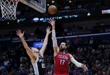 Galingo J.Valančiūno žaidimo neužteko: „Pelicans“ neatsilaikė prieš „Spurs“ klubą