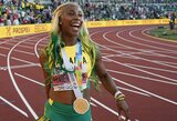 Taip greitai pasaulio čempionate nebuvo bėgusi nė viena moteris: Sh-A.Fraser-Pryce 5-ą kartą iškovojo auksą 100 m sprinte